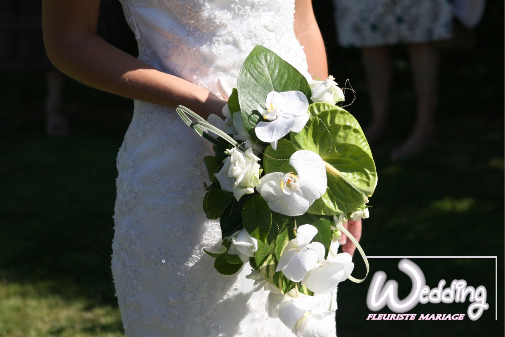 Bouquet de mariage cascade